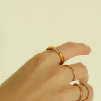 18KT Gold Plated Voletta Ring - Atulya Jewellers