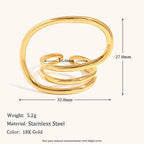 18KT Gold Plated Arden Ring - Atulya Jewellers