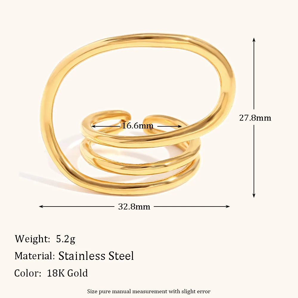 18KT Gold Plated Arden Ring - Atulya Jewellers