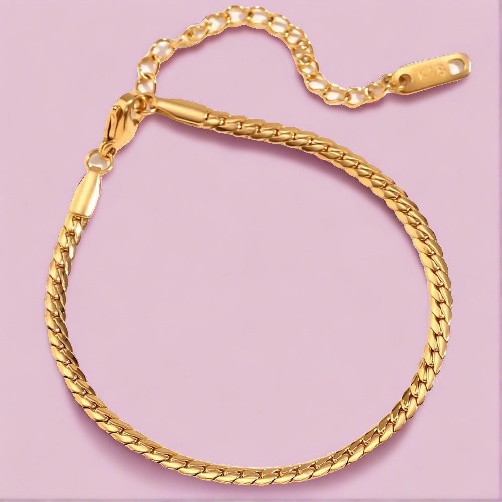 18KT Gold Plated Kathie Mini Bracelet - Atulya Jewellers