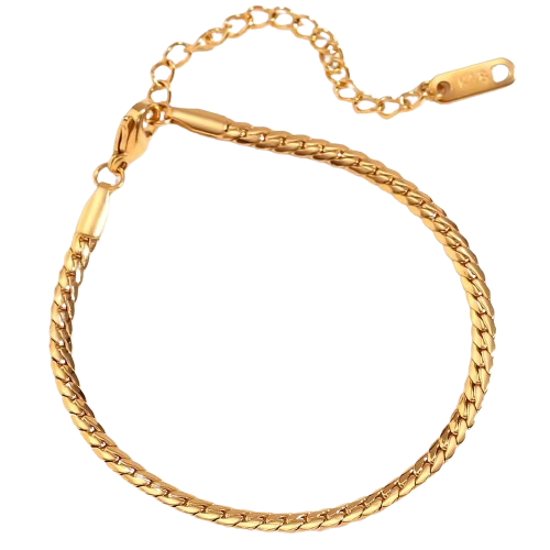18KT Gold Plated Kathie Mini Bracelet - Atulya Jewellers