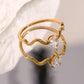 18KT Gold Plated Rhea CZ Ring