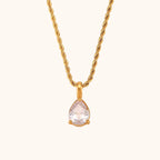 18KT Gold Plated Velora Necklace White - Atulya Jewellers