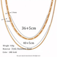 18KT Gold Plated Adna Layered Chain