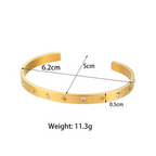 18KT Gold Plated Zoya Cuff Bracelet - Atulya Jewellers