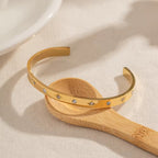 18KT Gold Plated Zoya Cuff Bracelet - Atulya Jewellers