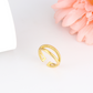 18KT Gold Plated Twisted Ring (Re-sizable)
