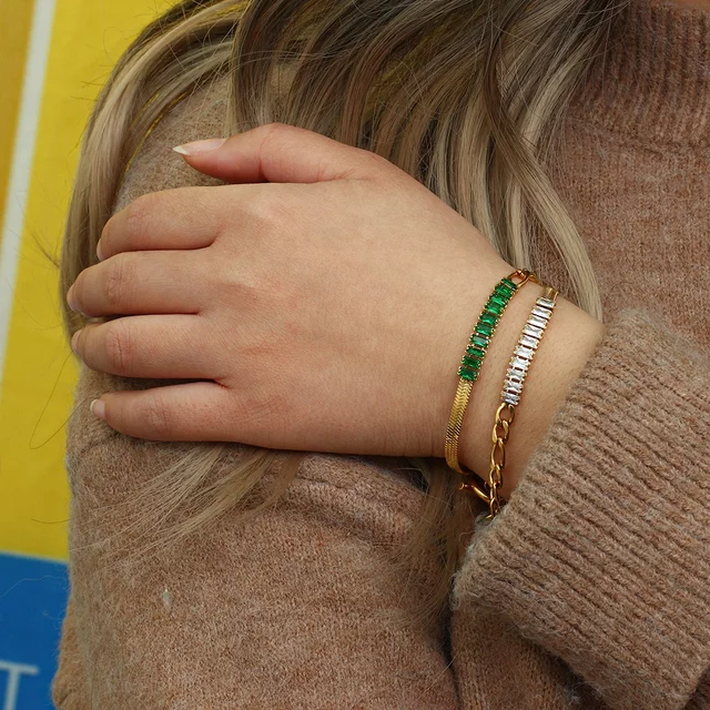 18KT Gold Plated Zoey CZ Bracelet