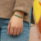 18KT Gold Plated Zoey CZ Bracelet - Atulya Jewellers