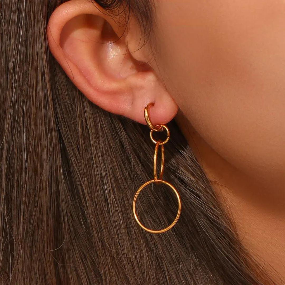 Vintage Gold Plated Chunky Dome Drop Earrings for Women Glossy Stainless  Steel Thick Teardrop Earrings Dupes Light Weight Hoops - China Drop Earrings  and Earrings for Women price | Made-in-China.com