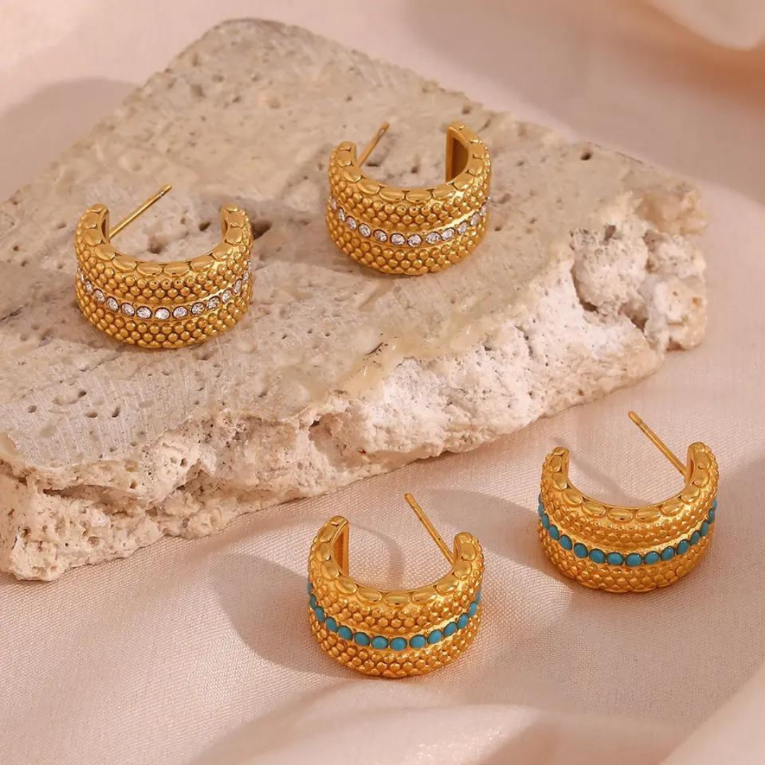 18kt 2024 gold earrings