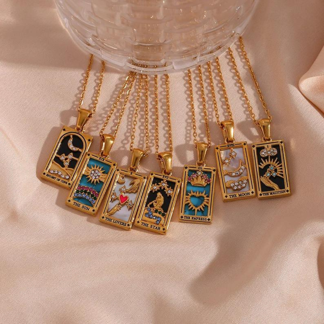 18KT Gold Plated Celestial CZ Necklace - Atulya Jewellers