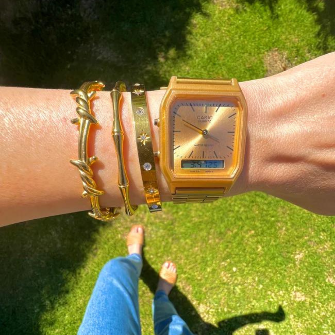 18KT Gold Plated Zoya Cuff Bracelet
