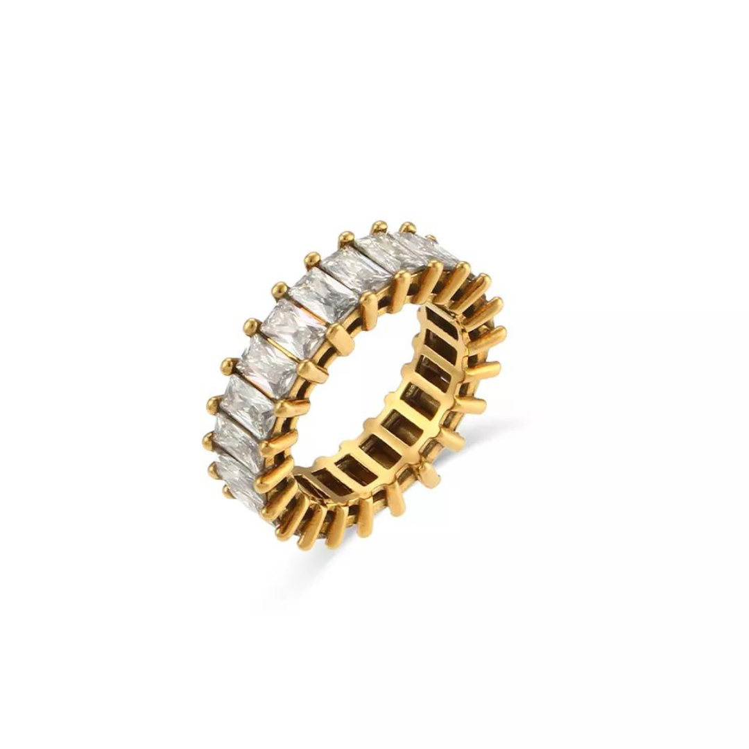 18KT Gold Plated Naira CZ Ring