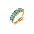 18KT Gold Plated Nia CZ Ring (Re-Sizeable) - Atulya Jewellers