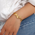 18KT Gold Plated Butterfly Cuff Bracelet - Atulya Jewellers