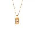 18KT Gold Plated Celestial CZ Necklace The Lovers - Atulya Jewellers