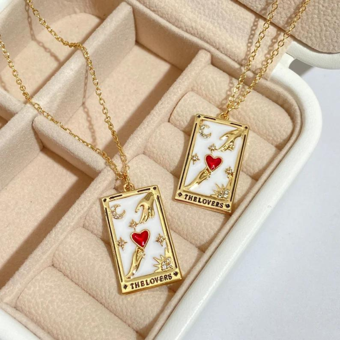 18KT Gold Plated Celestial CZ Necklace - Atulya Jewellers