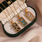 18KT Gold Plated Celestial CZ Necklace - Atulya Jewellers