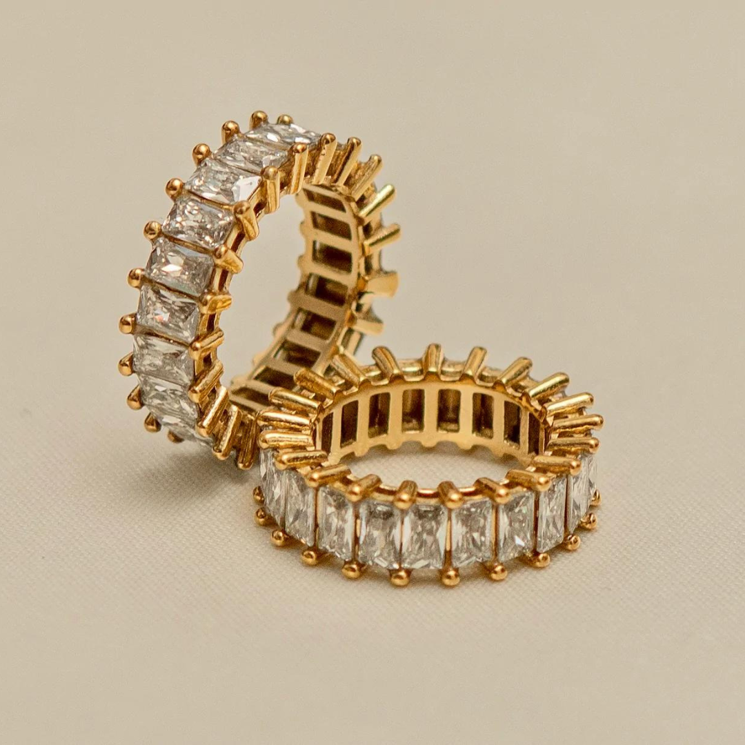 18KT Gold Plated Naira CZ Ring