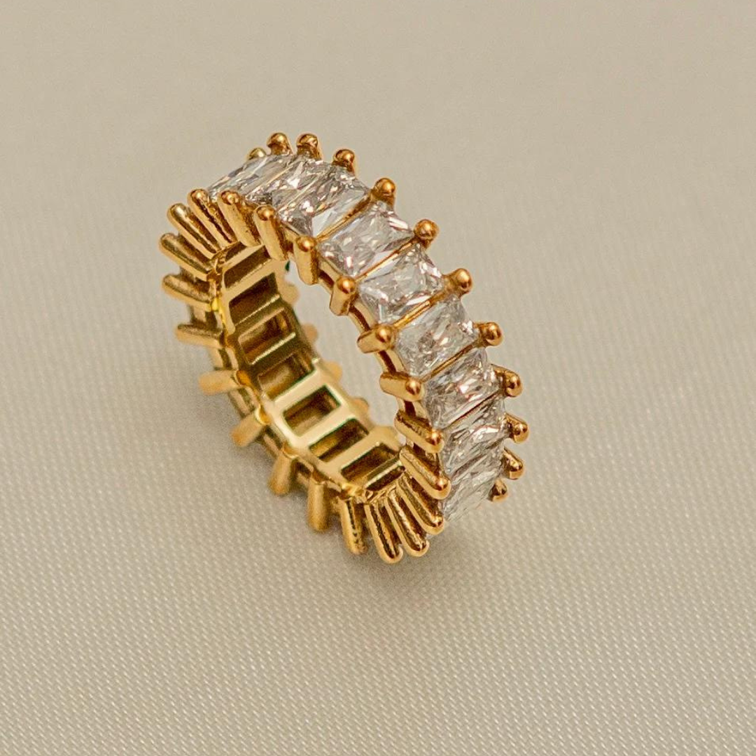 18KT Gold Plated Naira CZ Ring