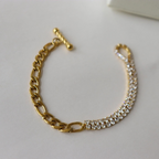 18KT Gold Plated Sia CZ Bracelet - Atulya Jewellers