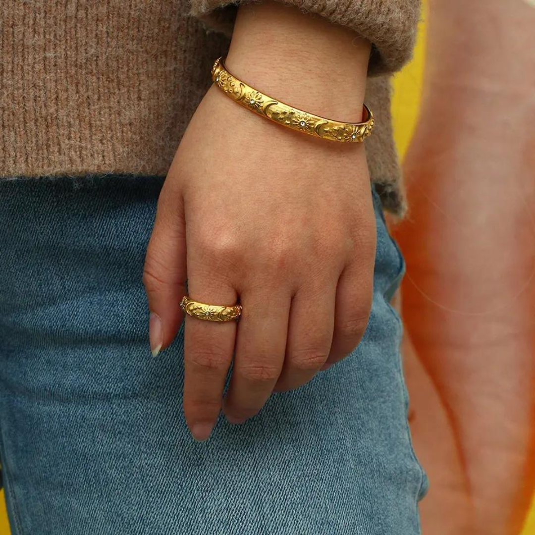 18KT Gold Plated Adele Cuff Bracelet